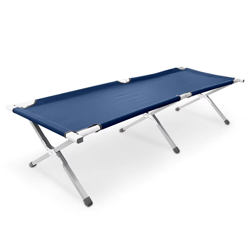 Bed Outdoor Camping - เตียงสนามพับได้ น้ำหนักเบา ทำจากอลูมิเนียมและเหล็ก สำหรับตั้งแคมป์ ใช้งานได้ทั้งในและนอกสถานที่