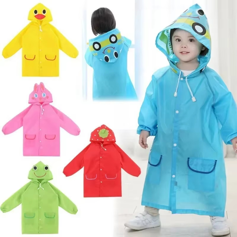 Camping Rain Poncho - เสื้อกันฝนสำหรับเด็กเสื้อกันฝนเสื้อกันฝนสำหรับเด็กเสื้อกันฝนลายการ์ตูนรูปสัตว์เสื้อกันฝนสำหรับเด็ก
