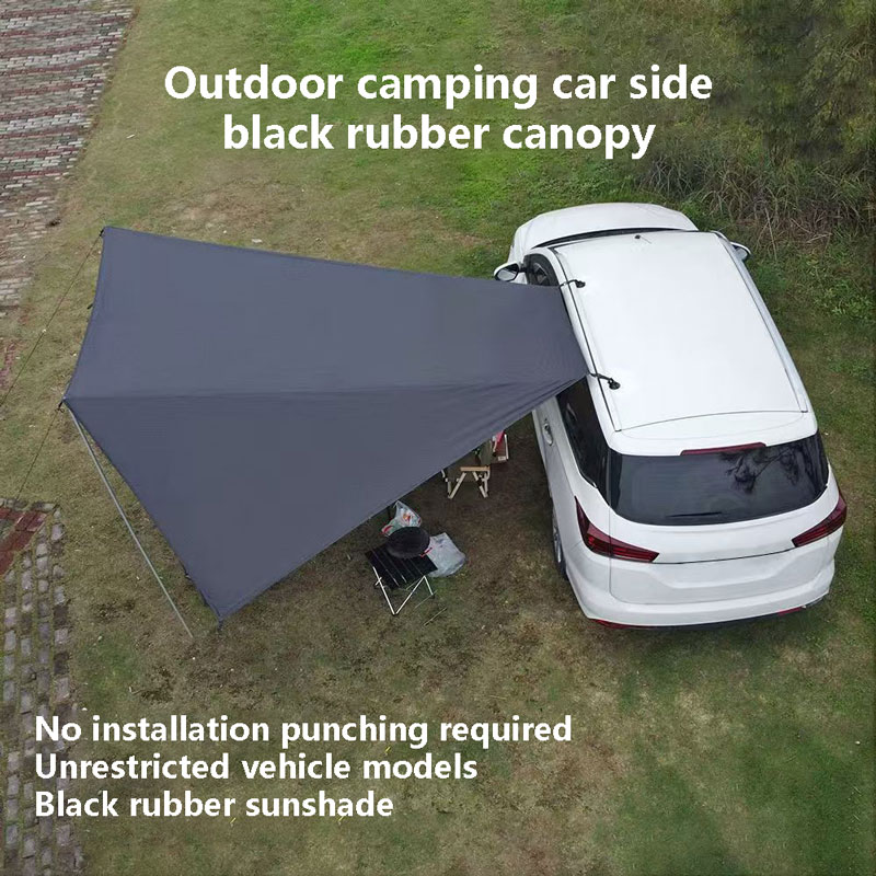 Outdoor Camping Van Tent - เต็นท์หลังคารถยนต์ ผ้าใบกันสาดข้างรถเคลือบสีดำ ขนาด 2×3 2×4 กันน้ำ