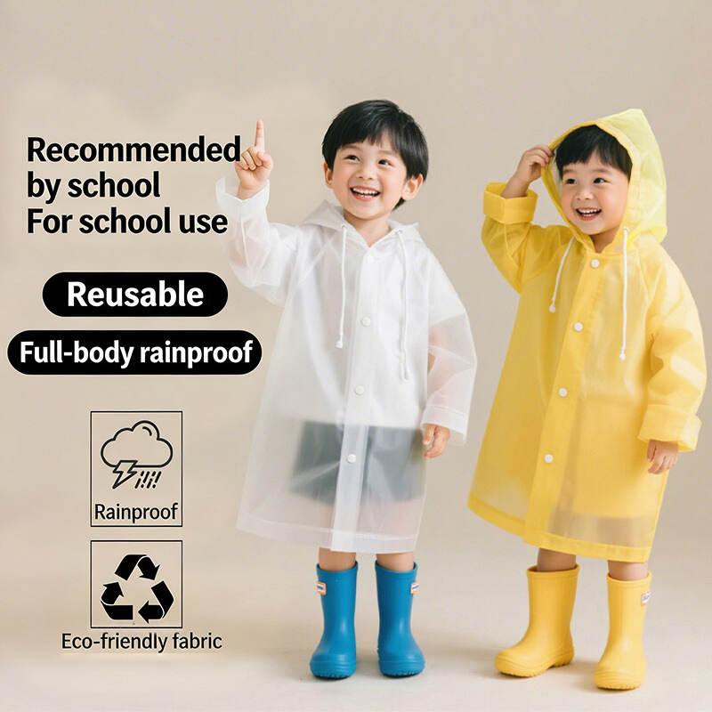 เสื้อกันฝนเด็กแบบใช้ครั้งเดียว - Camping Rain Poncho บทวิจารณ์และราคา