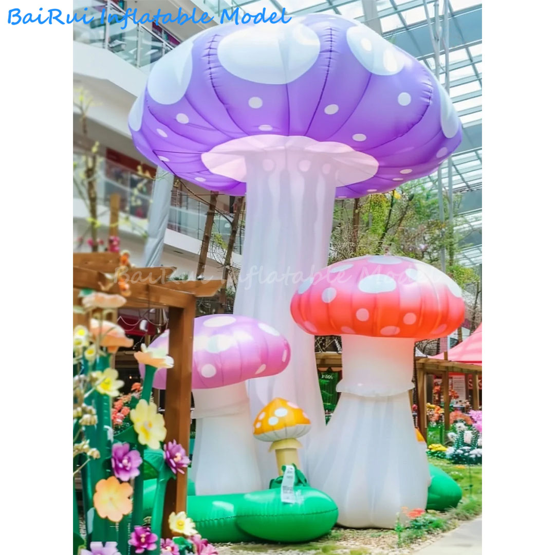 เห็ดการ์ตูนเป่าลมขนาดใหญ่สำหรั - Outdoor Camping Exhibition บทวิจารณ์และราคา