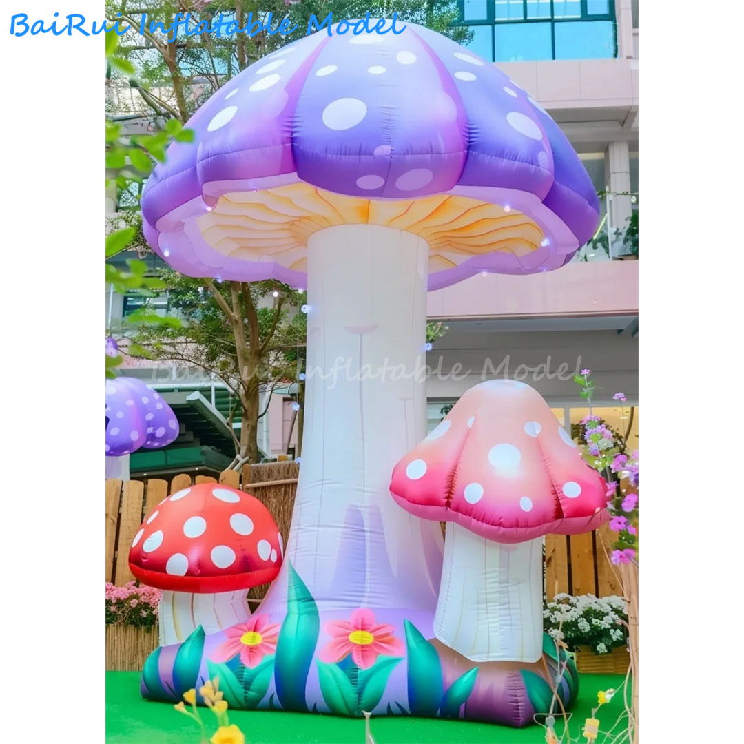 เห็ดการ์ตูนเป่าลมขนาดใหญ่สำหรั - Outdoor Camping Exhibition บทวิจารณ์และราคา