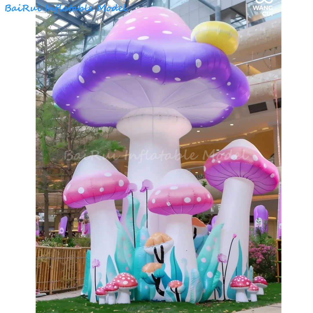 เห็ดการ์ตูนเป่าลมขนาดใหญ่สำหรั - Outdoor Camping Exhibition บทวิจารณ์และราคา