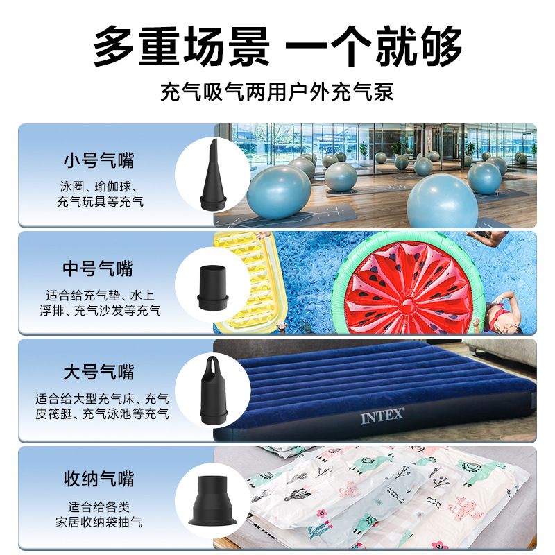 ปั๊มลมไฟฟ้าสำหรับตั้งแคมป์กลาง - Bed Outdoor Camping บทวิจารณ์และราคา