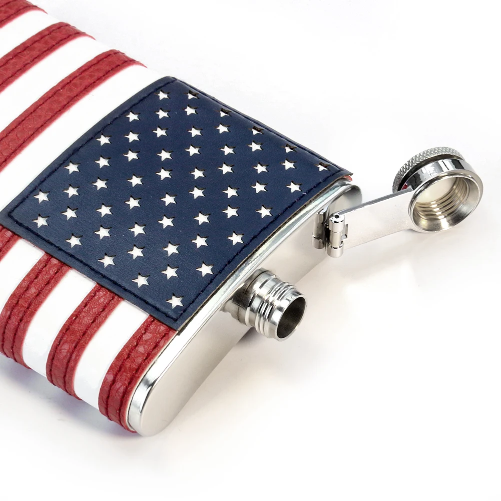 กระติกเหล้าสแตนเลสสตีลลายธงชาต - Outdoor Camping Usa บทวิจารณ์และราคา