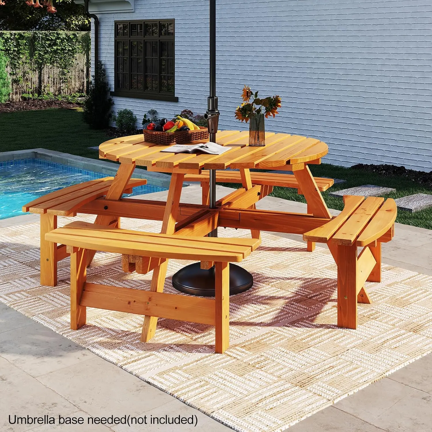 ชุดโต๊ะปิกนิกไม้สำหรับ 8 คน พร - Outdoor Camping Usa บทวิจารณ์และราคา