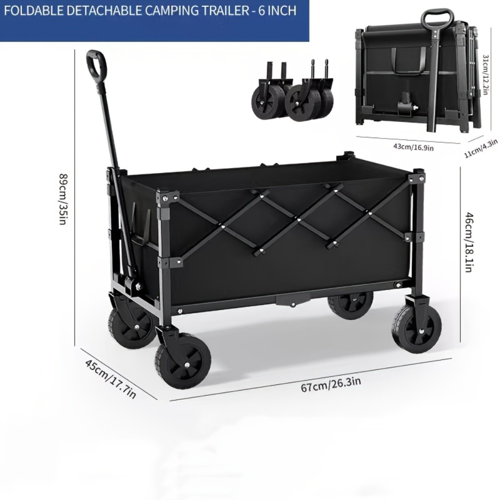 รถเข็นพับได้สำหรับสวน รับน้ำหน - Outdoor Camping Trolley บทวิจารณ์และราคา