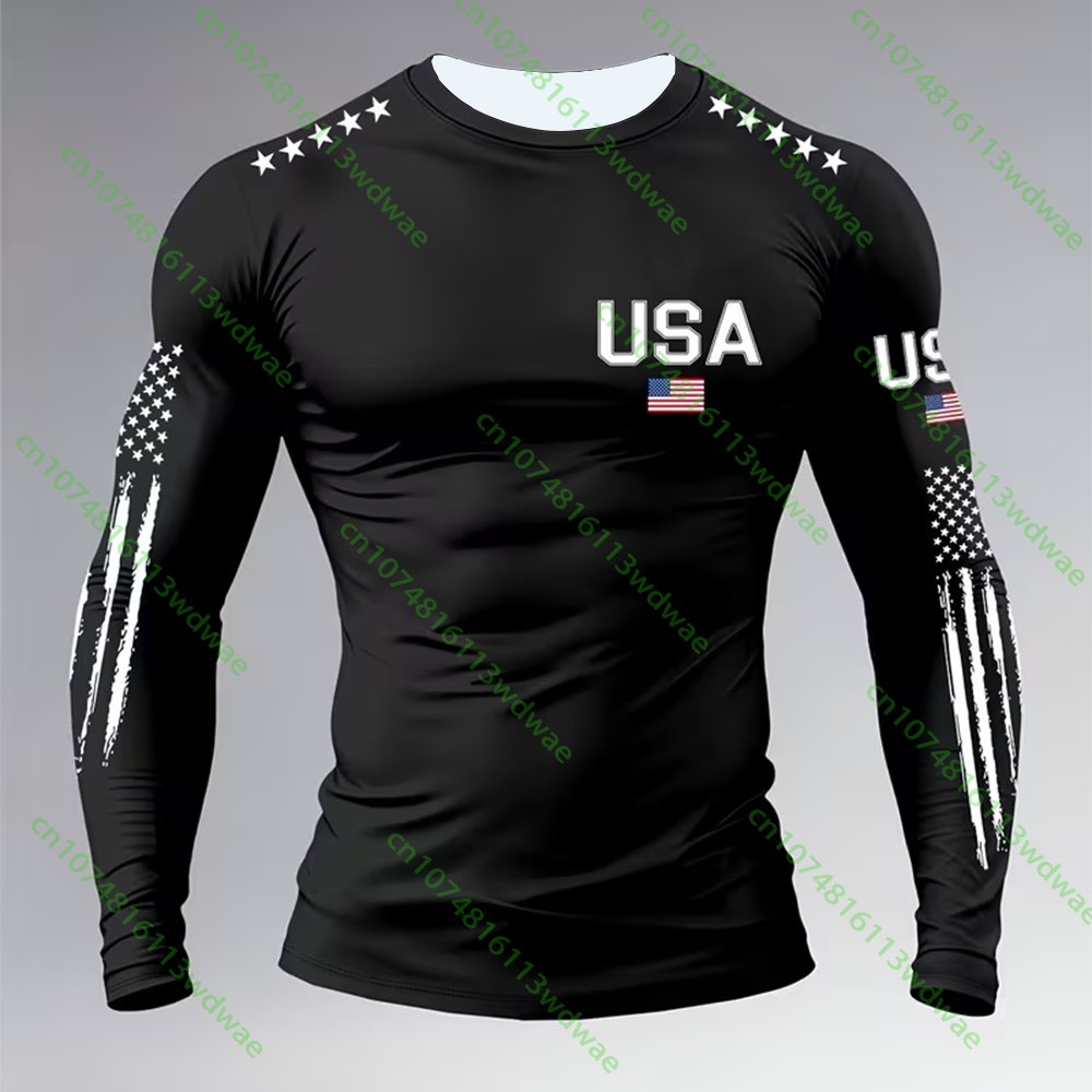 เสื้อยืดแขนยาวสไตล์อเมริกันสำห - Outdoor Camping Usa บทวิจารณ์และราคา