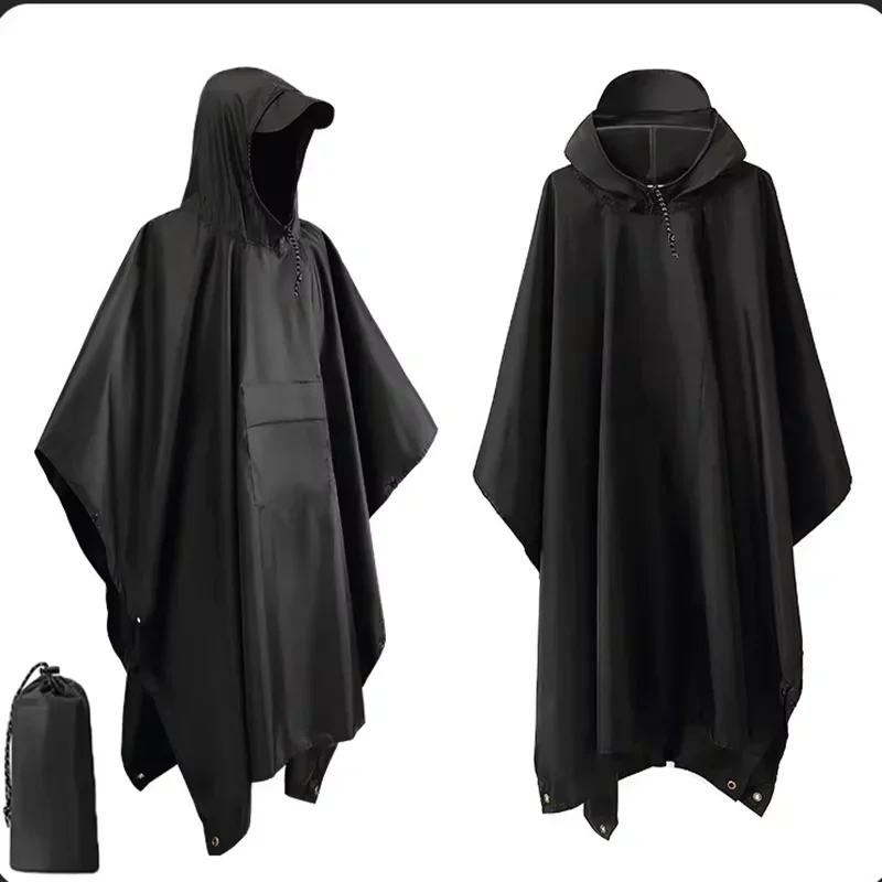 เสื้อกันฝนแบบมีฮู้ดกันน้ำ 3-in - Camping Rain Poncho บทวิจารณ์และราคา