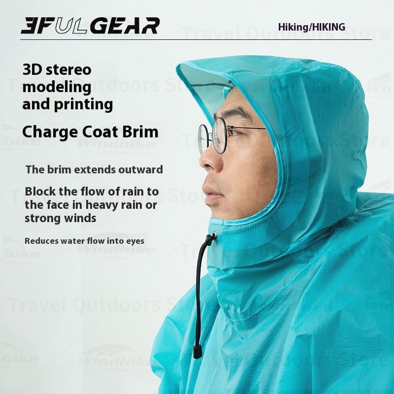 3F UL GEAR 2026 เสื้อกันฝนสำหร - Camping Rain Poncho บทวิจารณ์และราคา