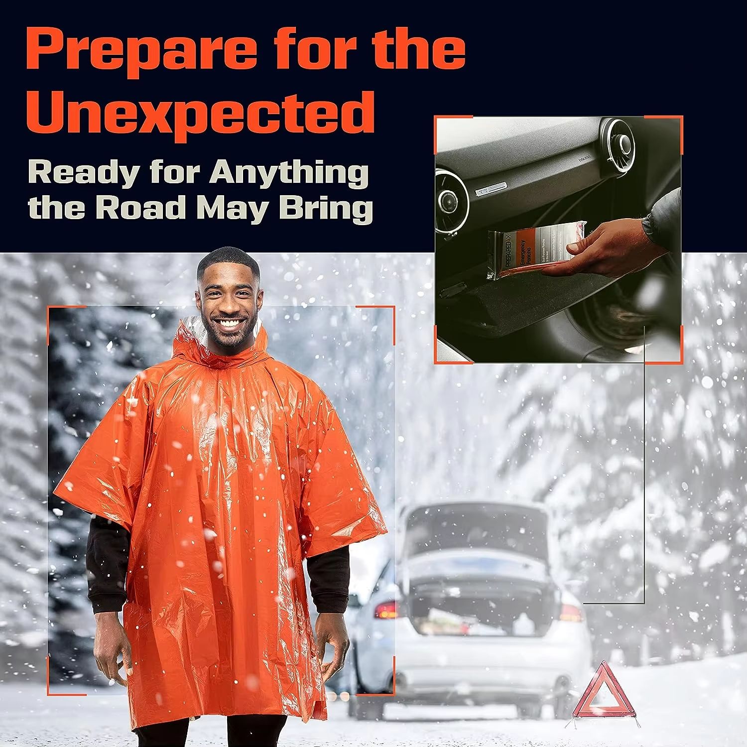 เสื้อกันฝนฉุกเฉิน ผ้าห่มกันควา - Camping Rain Poncho บทวิจารณ์และราคา